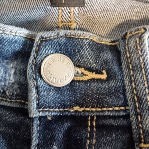 Judy Blue Los Angeles Skinny Fit Jeans Size 7/28 Cropped Denim Great Cond - Picture 8 of 9